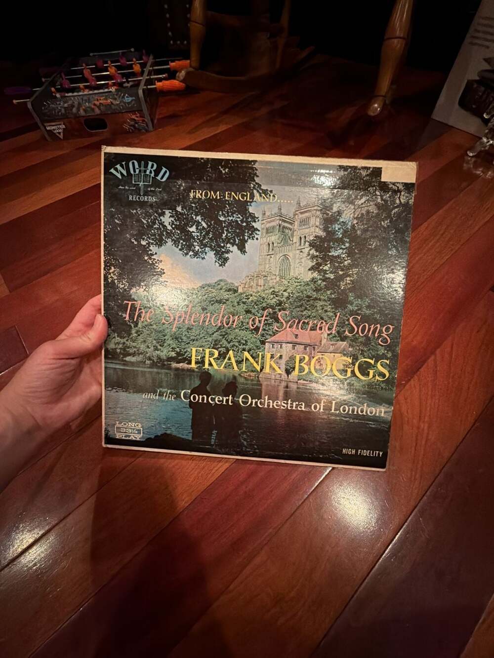 The Splendor of Sacred Song by Frank Boggs, VL 3617, 2 x 12" LP VG+ (U)